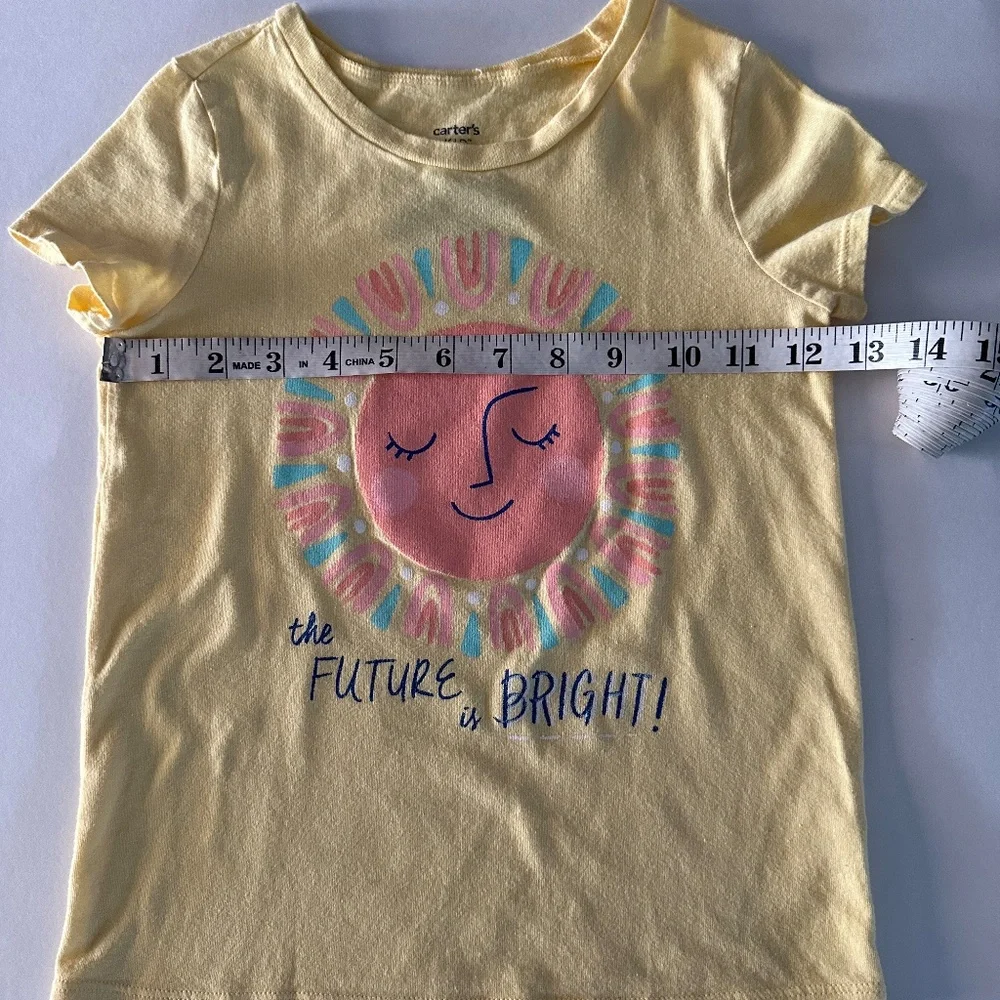 Carter'Kids Summer Yellow Shirt - Size 6/6x.‎